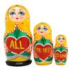 Authentic All You Need is Love Sentiment Gift Three-Nest Doll by G.DeBrekht view 1