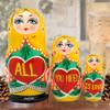Authentic All You Need is Love Sentiment Gift Three-Nest Doll by G.DeBrekht view 4
