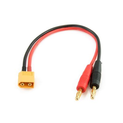GetFPV Affiliate XT60 Male to Banana Plug DC Charger Cable - 20cm