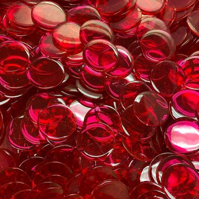 MR CHIPS Plastic Bingo Chips for Games 33,000 Count Box - Solid and Transparent Colors Counting Pink 7/8 Inch