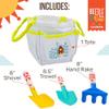 Beetle & Bee Kids Garden Tote Kit  Durable, Easy-to-Clean Gardening Tools Set - Includes Canvas Tote Bag, Hand Rake, Shovel & Trowel - Perfect Toddler Gardening Set view 3