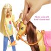 Barbie Playset and Chelsea Blonde Dolls, 2 Horses with Bobbling Heads and 15+ Toy Accessories That Include Corral Fencing, Feeding, Grooming, Nurturing and Horseback Riding Pieces, 3Y+ view 3