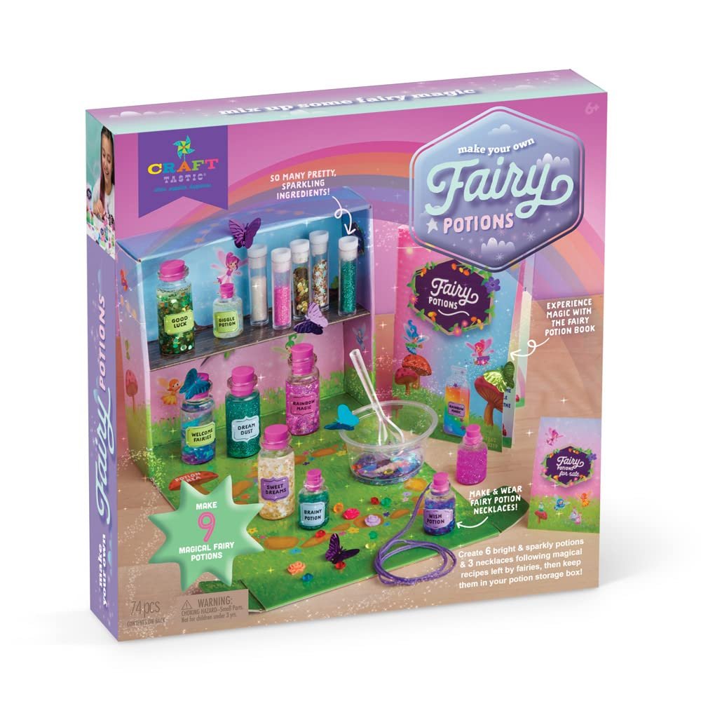 Craft-tastic Fairy Potions Craft Kit Make 9 Magical Fairy Potions