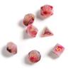 Sirius a Dice Pink + Black + Red Marble Dice Set view 1