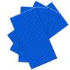 BOROLA Classic Baseplates Building Brick - 10" x 5", Compatible with Most Major Brands, 4-Pack, Blue view 1