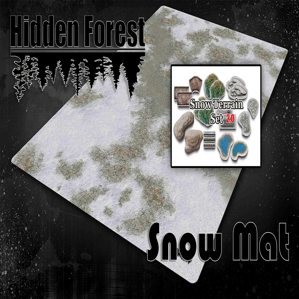HiddenForest 6x3 Snow Mat and Snow Terrain Bundle