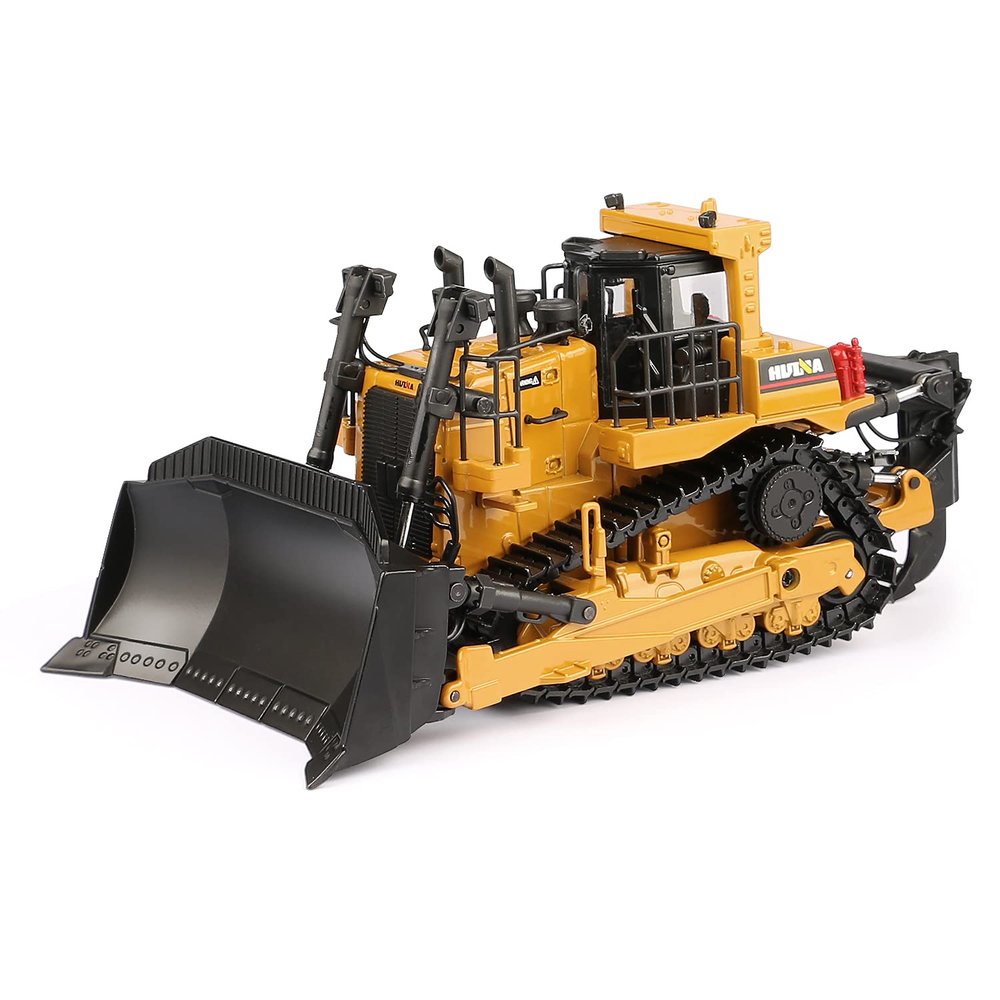 1/50 Scale Diecast Metal Dozer Toy, Metal Bulldozer Front Loader Toy Truck for Boys Kids (Dozer)