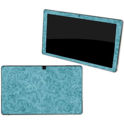 MightySkins Skin Compatible with NuVision Supreme 1001 Tablet - Baby Blue Jacquard | Protective, Durable, and Unique Vinyl wrap Cover | Easy to Apply, Remove, and Change Styles | Made in The USA