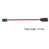 uxcell 4 Inches 100mm 3-pin Servo Extension Cable Wire for RC Futaba JR Servo Lock Type view 2