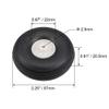 uxcell Tire and Wheel Sets for RC Airplane,PU Sponge Tire with Plastic Hub,2.25" 2pcs view 2