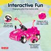 DOLU Pedal-Powered Unicorn Ride-On Car, Magical Kids Toy Vehicle with Built-in Horn, Indoor/Outdoor Riding Fun for Toddlers Ages 3+ Years view 3