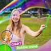 Giant Bubble Wand Set for Kids and Adults with Concentrated Refill, Fun Outdoor and Indoor Activity for Girls, Boys, Toddlers and Children to Enjoy view 2