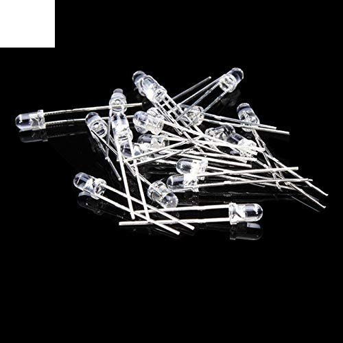 500Pcs 3mm Bright Round LED Diode Kit Electronic Components 5 Colors Red/Green/Blue/White/Yellow Electronic Accessories
