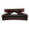 Helena Wood Art Wooden Mosaic Inlaid Oval Rummy Game Set - Wooden Rummy Cube Black veneered view 2