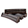 Helena Wood Art Wooden Mosaic Inlaid Oval Rummy Game Set - Wooden Rummy Cube Black veneered view 3