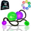 UltraPoi OrbPoi LED Poi Balls  USB Rechargeable Spinning Orb Flow w/ 30+ Color Modes  Glow Poi Balls w/LED Knob Handles & Soft Cases  LED Visual Poi for Rave Parties Festivals & Flow Arts view 1