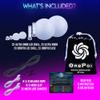 UltraPoi OrbPoi LED Poi Balls  USB Rechargeable Spinning Orb Flow w/ 30+ Color Modes  Glow Poi Balls w/LED Knob Handles & Soft Cases  LED Visual Poi for Rave Parties Festivals & Flow Arts view 4