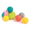 LUDI Set of 8 Awakening Balls Assorted Sensory Stimulation Balls | Different Shapes and Colours | Soft Plastic | from 6 Months view 1