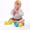 LUDI Set of 8 Awakening Balls Assorted Sensory Stimulation Balls | Different Shapes and Colours | Soft Plastic | from 6 Months view 4