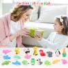 32Pcs Animal Erasers for Kids Desk Pets, 3D Take Apart Animal Pencil Erasers for Kids Classroom Rewards,Game Prizes,Treasure Box Party Favors view 4