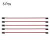 uxcell 5Pcs 22CM 3-Pin Male to Male Lead Servo Extension Cable Cord Connectors, 22AWG 60-Cores Wire for RC Futaba JR Servo view 2