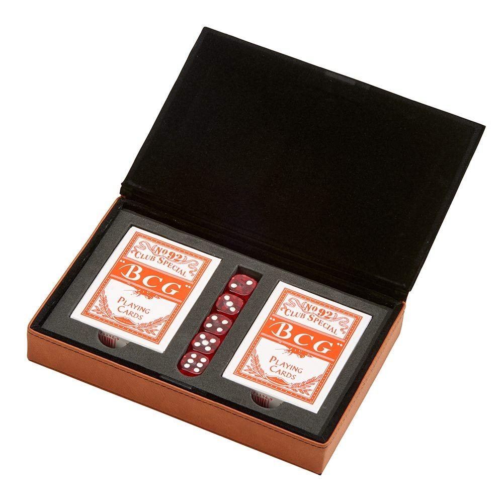Creative Gifts Card Deck in Caramel - Set of 2