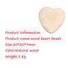 20pcs Natural 20mm Unfinished Wood Hearts Beads with Holes Eco-Friendly Wooden Handing Materials DIY Beading Craft Accessories (Heart Beads 20pcs) view 2