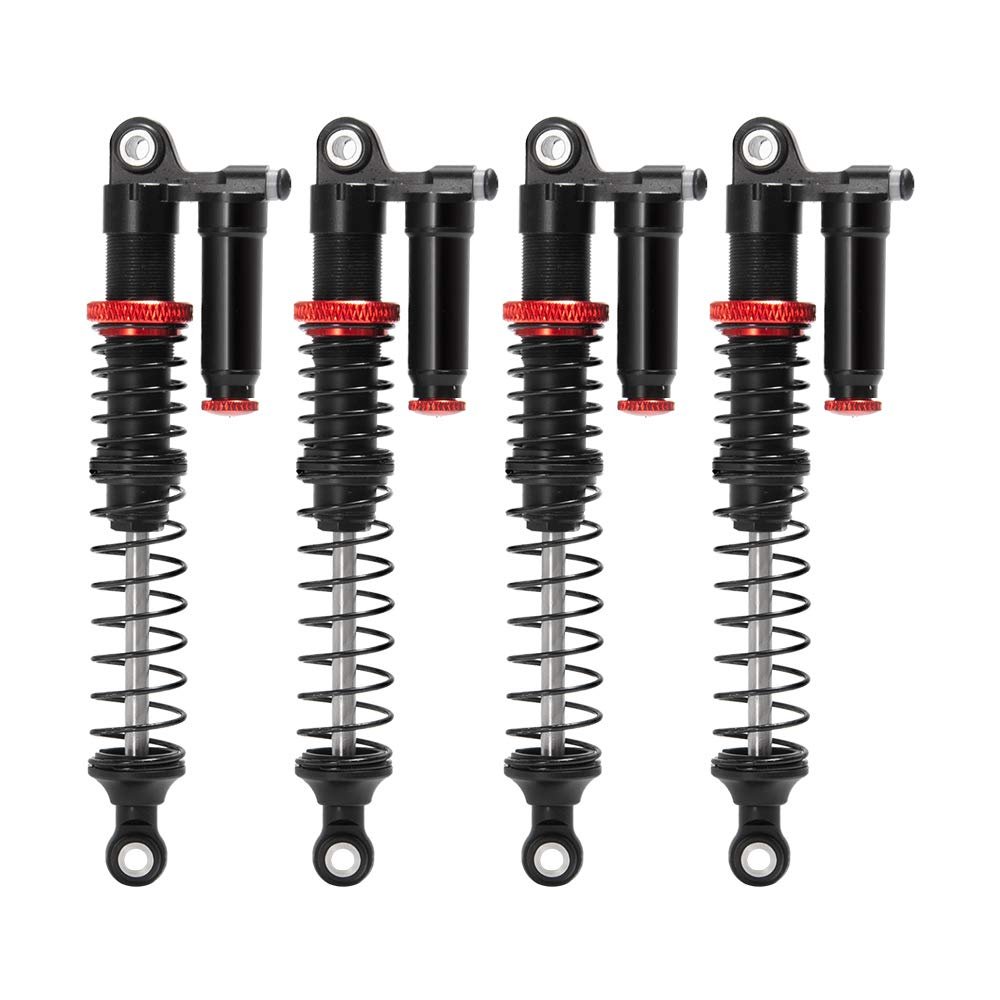 4PCS RC Shock Absorber Adjustable Aluminum Alloy Shock Absorber Damper 100MM for 1/10 Axial SCX10 TRX4 D90 RC Crawler Car