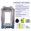 SAYOK Inflatable Cash Cube Booth Inflatable Money Grab Machine Booth for Business Advertising Event Promotion(NO BLOWERS Include) (Silver, 4.92ft x 4.92ft x 8.2ft) view 2