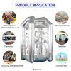 SAYOK Inflatable Cash Cube Booth Inflatable Money Grab Machine Booth for Business Advertising Event Promotion(NO BLOWERS Include) (Silver, 4.92ft x 4.92ft x 8.2ft) view 3