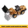 1/50 Scale Diecast Four Wheel Loader Truck Toy, Metal Construction Equipment Bulldozer Models for Kids (Wheel Loader) view 3