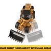 1/50 Scale Diecast Four Wheel Loader Truck Toy, Metal Construction Equipment Bulldozer Models for Kids (Wheel Loader) view 4
