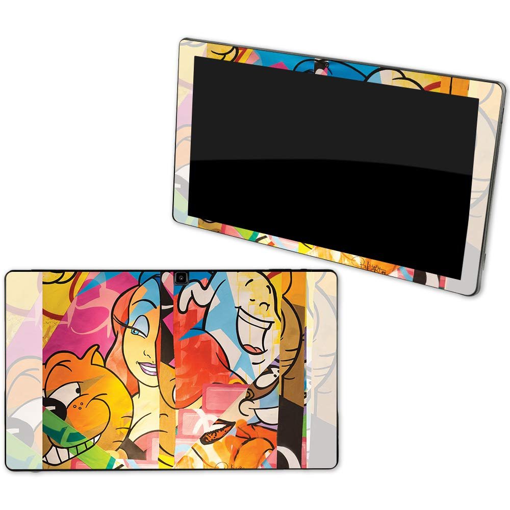 MightySkins Skin Compatible with NuVision Supreme 1001 Tablet - Cartoon Smiles | Protective, Durable, and Unique Vinyl Decal wrap Cover | Easy to Apply, Remove, and Change Styles | Made in The USA