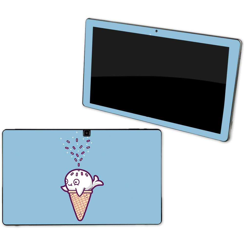 MightySkins Skin Compatible with NuVision Supreme 1001 Tablet - Whale Ice Cream | Protective, Durable, and Unique Vinyl Decal wrap Cover | Easy to Apply, Remove, and Change Styles | Made in The USA
