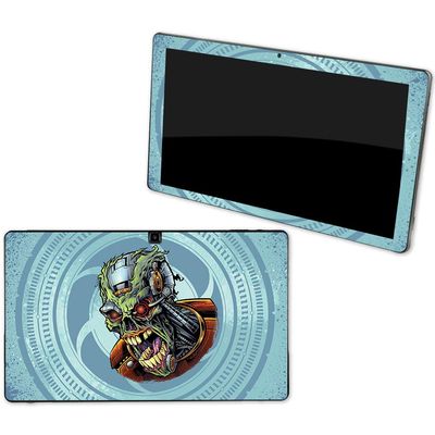 MightySkins Skin Compatible with NuVision Supreme 1001 Tablet - Cyborg Zombie | Protective, Durable, and Unique Vinyl Decal wrap Cover | Easy to Apply, Remove, and Change Styles | Made in The USA