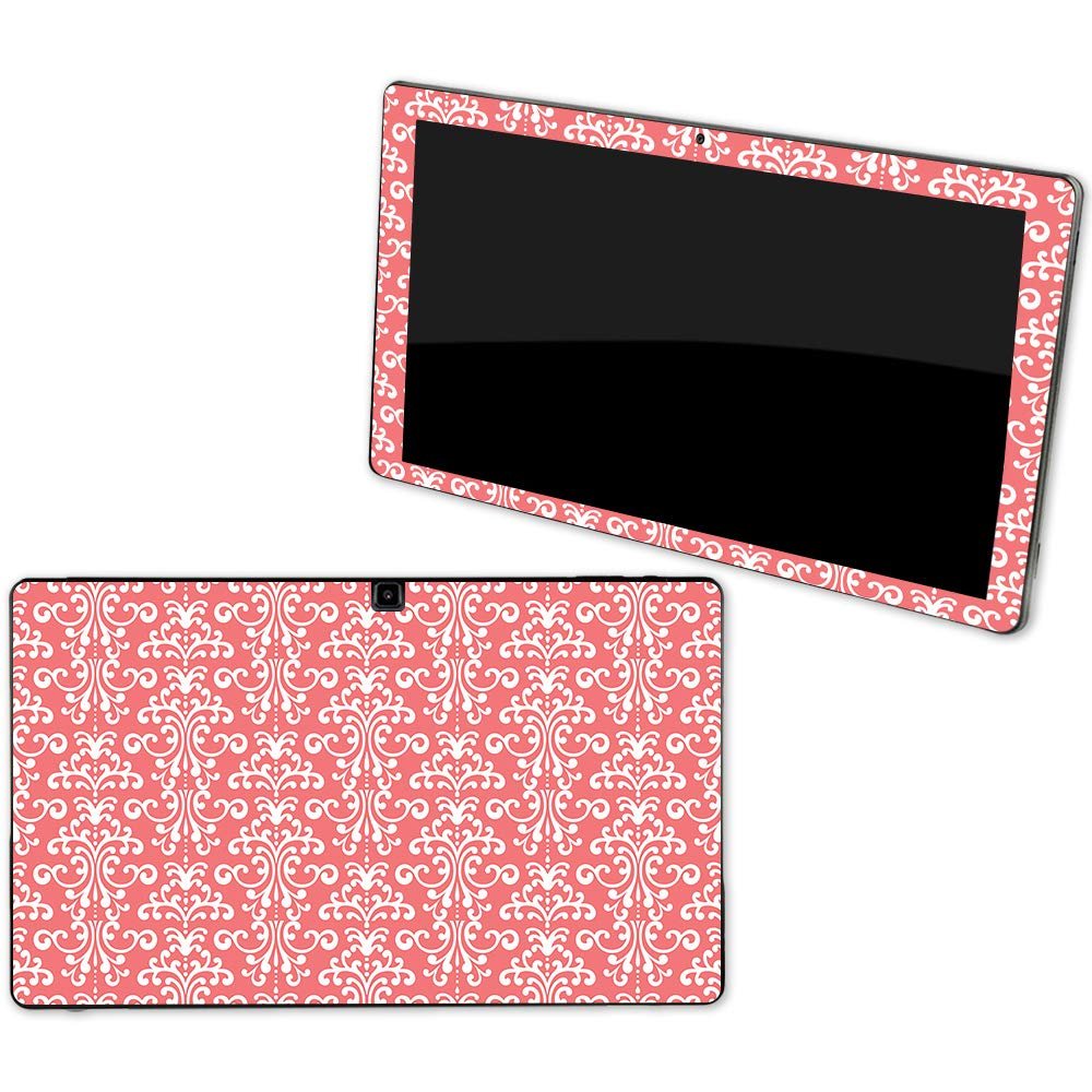 MightySkins Skin Compatible with NuVision Supreme 1001 Tablet - Coral Damask | Protective, Durable, and Unique Vinyl Decal wrap Cover | Easy to Apply, Remove, and Change Styles | Made in The USA