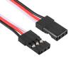 uxcell 10Pcs 18CM 3-Pin Male to Male Lead Servo Extension Cable Cord Connectors, 26AWG 30-Cores Wire for RC Futaba JR Servo view 1