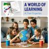 SMART WALLABY 9" Illuminated Educational Kids World Globe + STEM Flags & Countries Interactive Card Game. 3 in 1 Children Desktop Spinning Earth Political & Constellation Maps, LED Night Light Lamp view 3