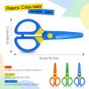 JIALEEY Plastic Child-Safe Scissor Set, Toddlers Training Scissors, Pre-School Training Scissors and Children Art Supplies3pcs view 2