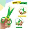 JIALEEY Plastic Child-Safe Scissor Set, Toddlers Training Scissors, Pre-School Training Scissors and Children Art Supplies3pcs view 4