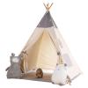 besrey Teepee Tent for Kids with Light & Mat, Toddler Tents Indoor Play Tent Playhouse, Toddler Tipi Cotton, tee Pee Tents for Kids Indoor, Boys & Girls Teepee,Children Room Playhouse view 4