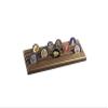 flag connections 4 Row Military Challenge Coin Rack - Natural Walnut view 1