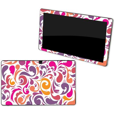 MightySkins Skin Compatible with NuVision Supreme 1001 Tablet - Swirly Girly | Protective, Durable, and Unique Vinyl Decal wrap Cover | Easy to Apply, Remove, and Change Styles | Made in The USA