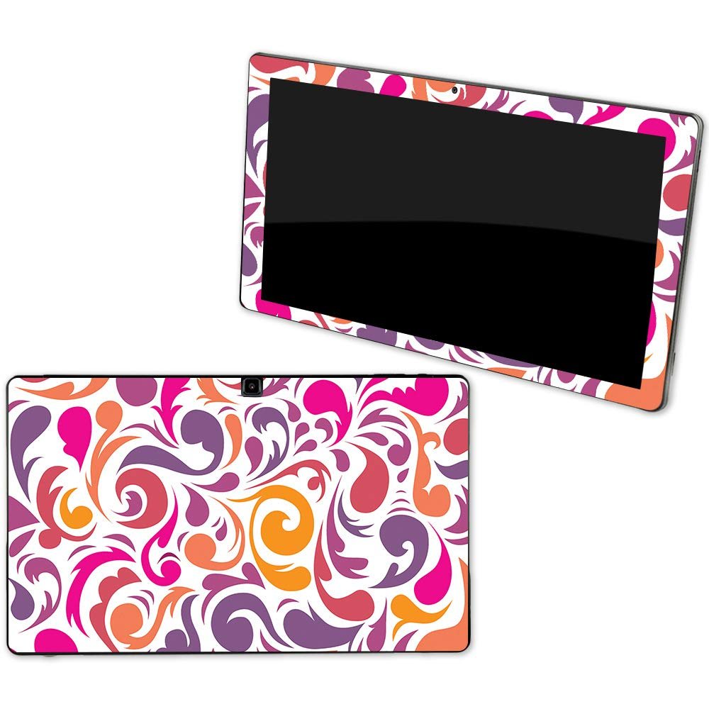 MightySkins Skin Compatible with NuVision Supreme 1001 Tablet - Swirly Girly | Protective, Durable, and Unique Vinyl Decal wrap Cover | Easy to Apply, Remove, and Change Styles | Made in The USA