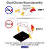 LITKO Character Mount | Giant Chicken | Rooster | Role-Playing Games |Compatible with Dungeons & Dragons and Pathfinder Games (2-Inch Square Base) view 4