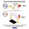 LITKO Character Mount | Giant Chicken | Rooster | Role-Playing Games |Compatible with Dungeons & Dragons and Pathfinder Games (25x50mm Base) view 4
