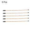 uxcell 5Pcs 24 Inches 600mm 3-pin Servo Extension Cable Wire Anti-interference Male to Female for RC Futaba JR Servo Lock Type view 2