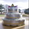 3 Tier Diaper Cake Unicorn Diaper Cake - Sleepy Unicorn Baby Shower - Rainbow Diaper Cake - Pastel Rainbow (Gold and Silver Options) view 2