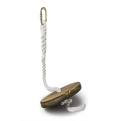 ZIPLINEGEAR Drifter Zip Line Seat for Kids or Adults, Comes with Steel Screw Lock Carabiner, Adjustable Nylon Rope