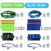 Wishery Accessories for Nerf Party Supplies, Nerf Party Favors - 12 Sets. Kids Bulk Pack for Boys Birthday, War. Darts, Glasses, Masks, Wristbands view 2